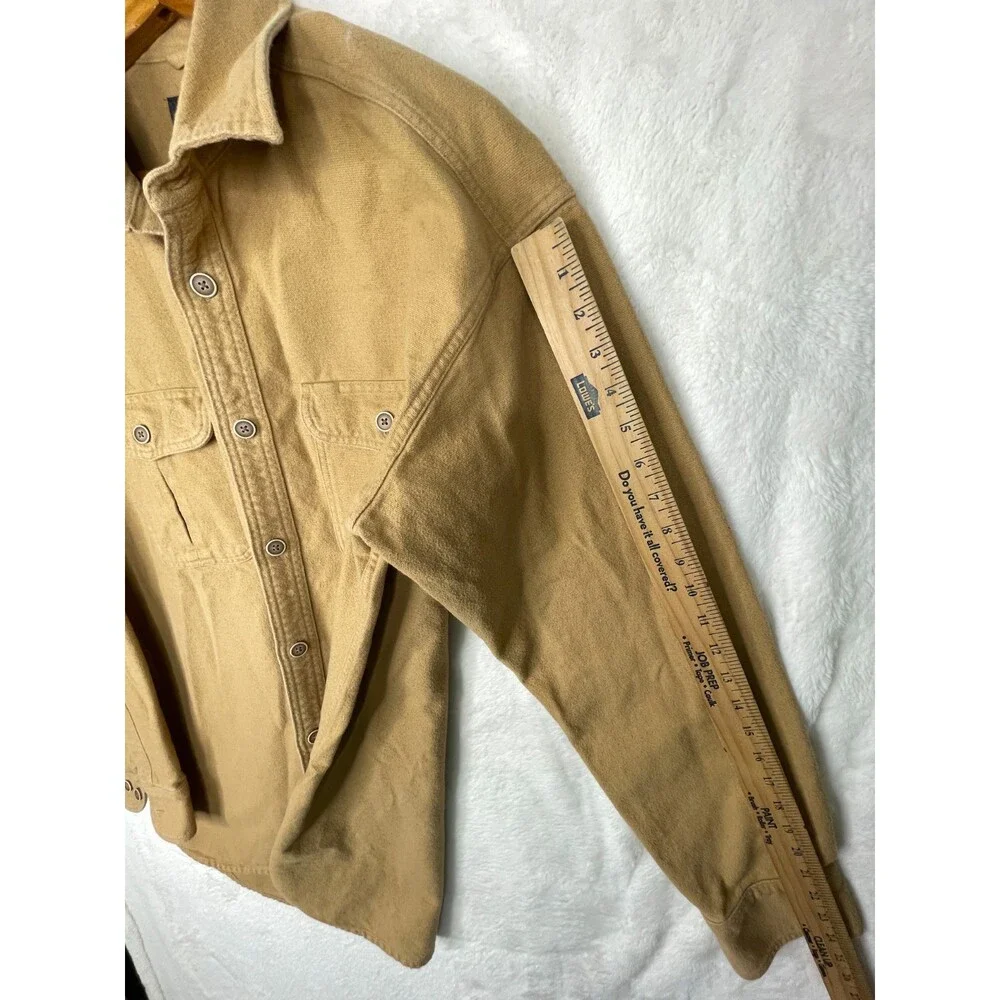 Cabelas Flannel Shirt Mens Large Tall Thick Heavy Cotton